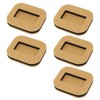 mitas Caster Stoppers Set of 5, Camel, Chair Leg Cover,