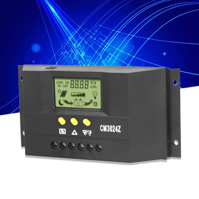 CM3024Z PWM Solar Charge Controller LCD Display Solar Panel Intelligent