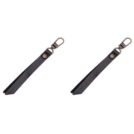 2 Pcs Faux Leather Zipper Pulls Detachable Zipper Pull Replacement with Bronze Clasp for Luggage Bag Jacket Coat Purse