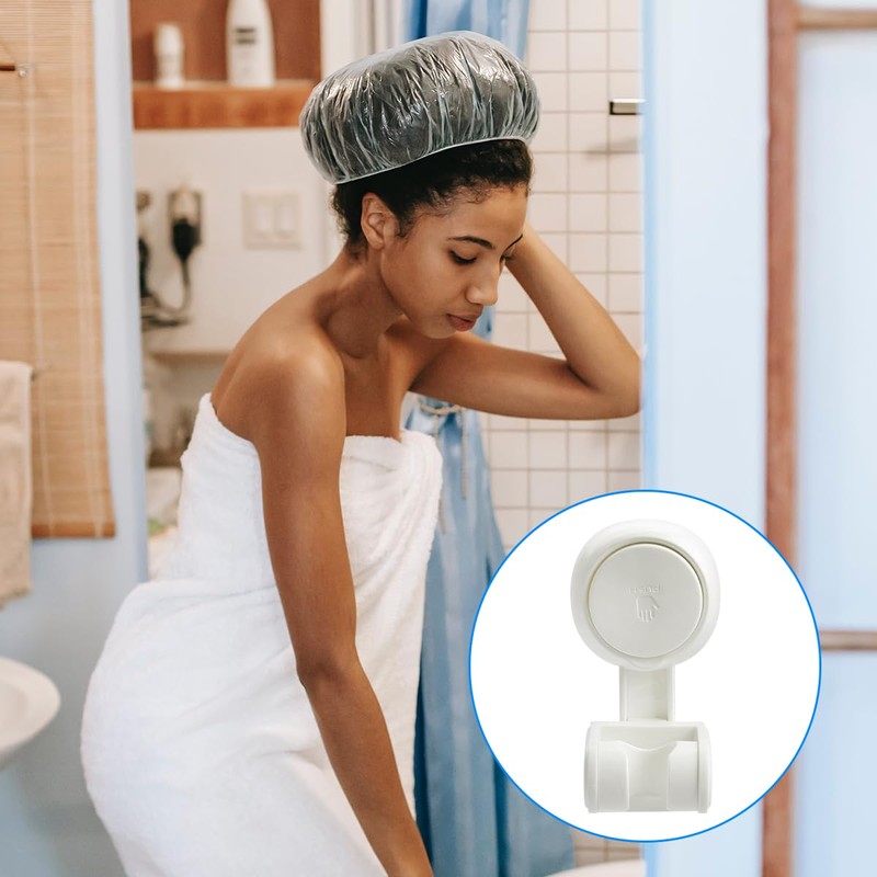GLADFRESIT Suction Cup Shower Holder, Wall Mounted Removable Shower Head