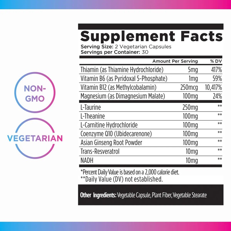 Livingood Daily Energy 60 Cápsulas Vitaminas B6 B12