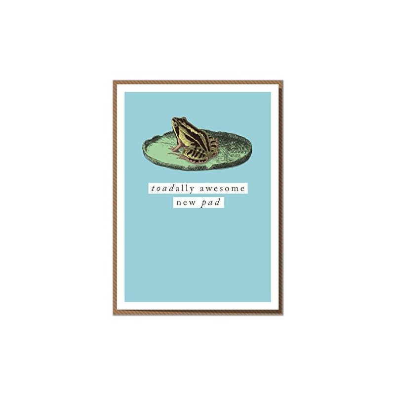 "Toadally Awesome New Pad" New Home Card