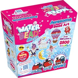 Curious Universe - Water Bead Magic Awesome Bead Art Deluxe Kit - Water Beads - Arts and Crafts for Kids - Kawaii Art Project for Kids - Water Fuse Beads Complete Set