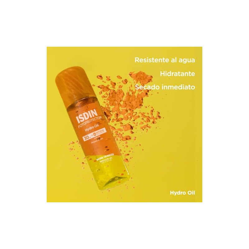 ISDIN Fotoprotector HydroOil SPF 30 - Protector solar corporal bifásico