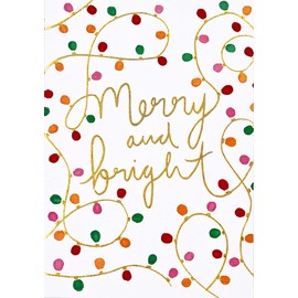 Merry & Bright Small Boxed Holiday Cards (20 cards, 21 self-sealing envelopes)