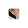 Viromy Women's Hoop Earrings, Ring Earrings, No Metal Allergies, Fold,