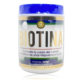 Biotina Polvo Para Uñas Y Piel Caida Cabello 500mg Joy Natur Sabor Sin Sabor