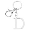 PATIKIL Initial Letter Key Chain, Letter A-Z Keychain Initials Keyring
