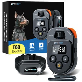 ABBIDOT Dog Training Collar with Remote, Model T60 Pro, Trainer’s Choice, 6 Modes, Custom Mode Included, 4100Ft Waterproof Adjustable Rechargeable E Collar, Fits 5-120lbs Small, Medium, Large Dogs
