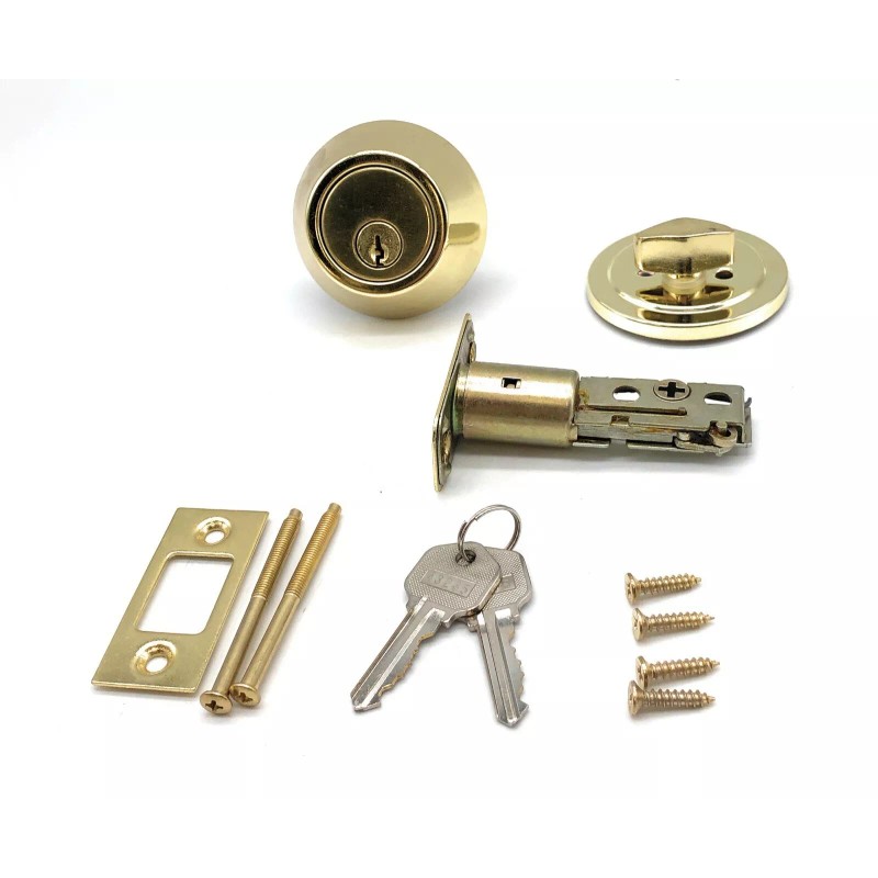 Vault Locks [4 Pack] Keyed Alike Deadbolts Adjustable 2-3/8" or