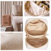 Elegante bolsa de cosméticos portátil para mujer con compartimentos, bolsa