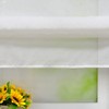 Joyswahl White Roman Blind Linen Effect Linen Texture Semi-Transparent Roman