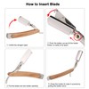 Straight Razor with 10PCS Blades & Storage Bag Shaving Razor