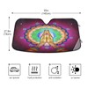senya Car Windshield Sunshade Namaste Mandala Pattern, Blocks Sun Visor