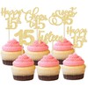 Paquete de 30 adornos para magdalenas de feliz cumpleaños 15
