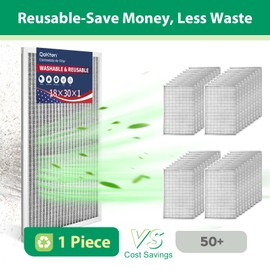 18x30x1 Electrostatic Air Filter, Washable Air Filter, AC Furnace Filters, HVAC Reusable Air Filter, Lasts a Lifetime, Air Filters Replacement for Home and Office