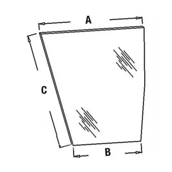 Cab Glass - Lower Front Left Hand fits Case IH
