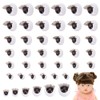 PH PandaHall 6 Sizes 3D Safety Eyes with Eyelash 24