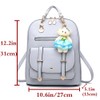 FiveloveTwo Fashion Backpack PU Leather Women Girls Backpack Purse Shoulder