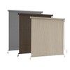 AOSKY Outdoor Roller Shades，Cordless Patio Shades Roll Up Outdoor Blinds，Roller