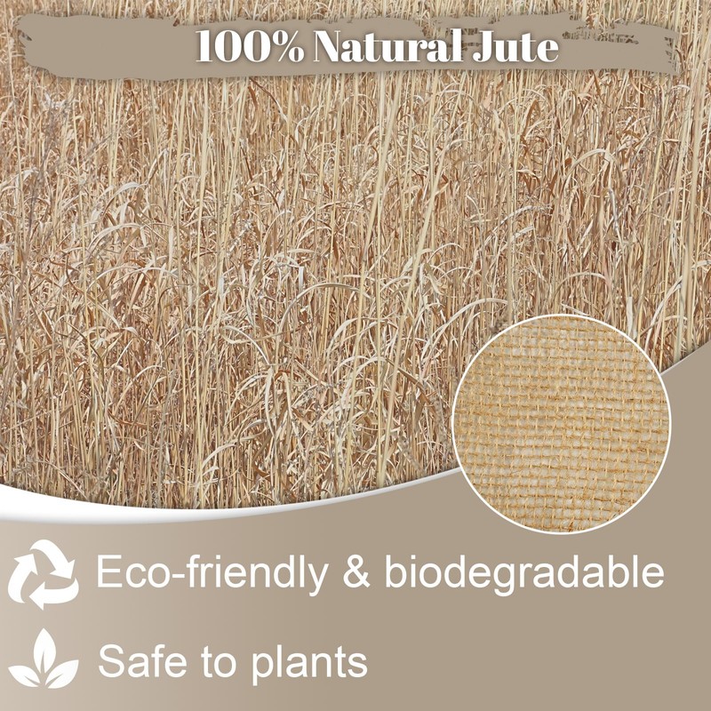40 inches X 15 FT Natural Burlap Fabrics Plant Covers