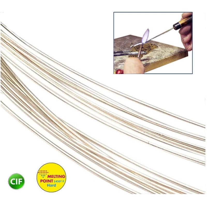 Silver Solder Wire Soldering Jewelry & Repair Easy- Medium -