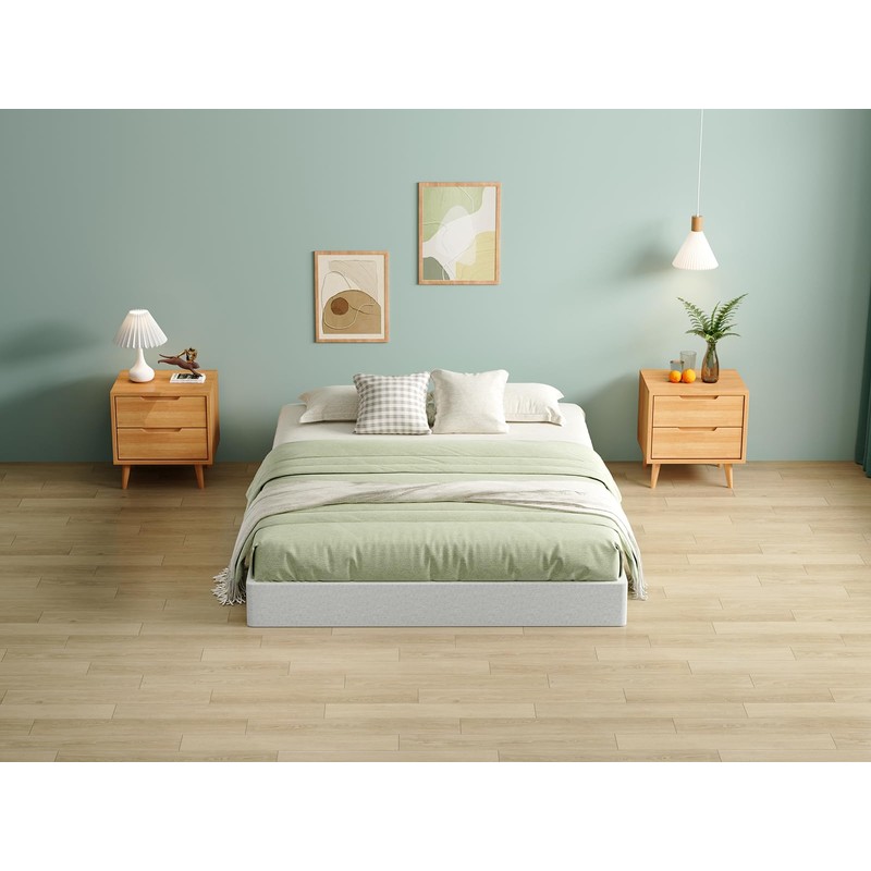 AROMUSTIME 7 Inch Queen Box Spring,Black Heavy Duty Metal Mattress