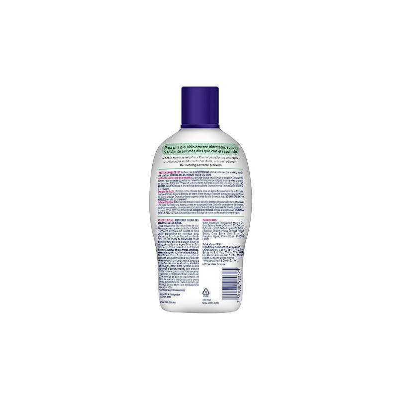 Nair Crema Depiladora Shower Power con Flor de Cerezo Japonés,