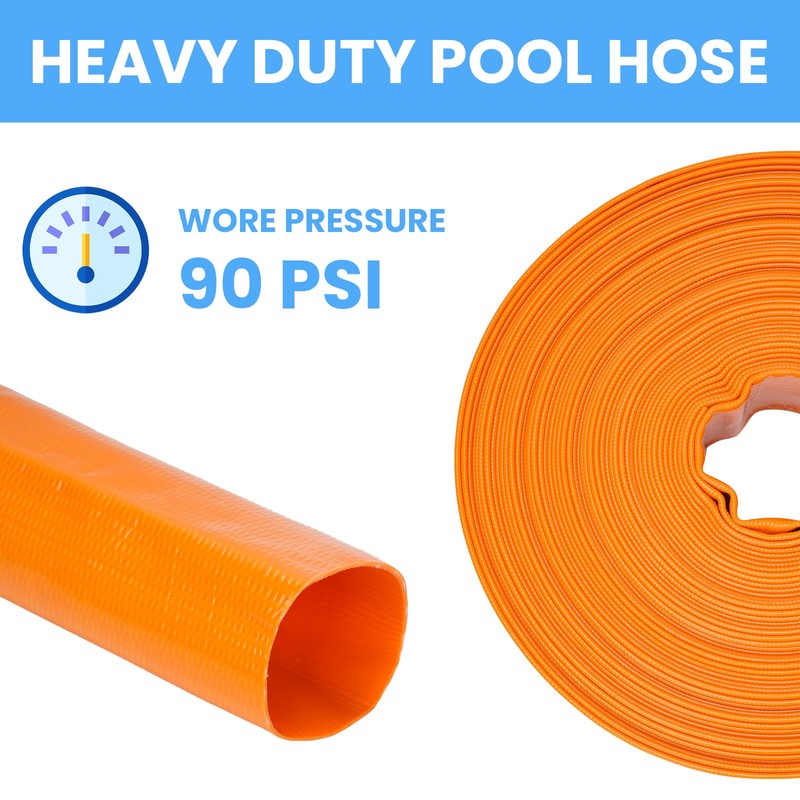 LINEX Pool Backwash Hose 3" x 50 FT - Heavy