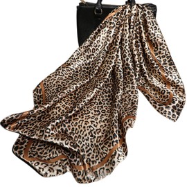 FAIRYGATE Kopftuch Satin Damen kleines Seidentuch 100% Seide Halstuch Bandana Seidenschal DA2425