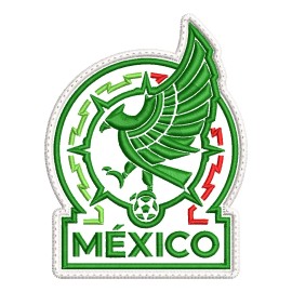 Parche Bordado Escudo Seleccion Mexicana Mexico 10x7cm.