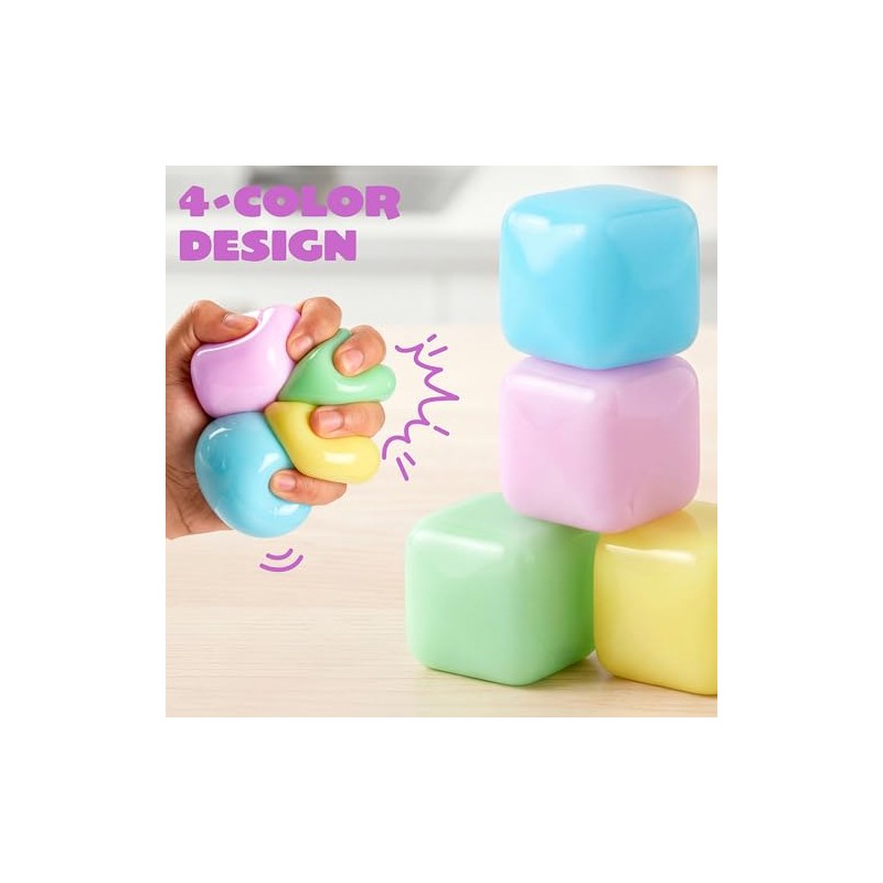 Joyin Juego de 4 Cubos de Hielo de Color Pastel