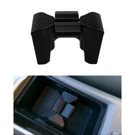 Cup Holder Insert Fit for Toyota Highlander 2002-2007 Adjustable Center Console Cup Holder Divider Replace 55604-48020 Black