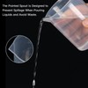 5 Pack Plastic Measuring Jugs, Transparent Lab Graduated Beakers, Heat