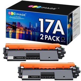 GPC Image 17A HP Toner Cartridge Replacement for HP 17A CF217A Black Toner Cartridge Compatible with HP Laserjet Pro M102w M130fw M130nw M130fn M102a M130a Pro MFP M130 M102 Series Printer (2 Black)