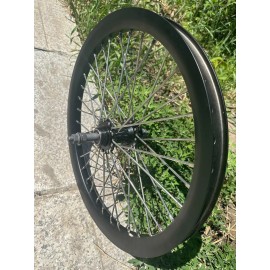 ntnmotorcycle 20" Bike Rear Wheel, Double Layer Alum Alloy 10G 36 Spokes Bicycle Rear 520g Rim