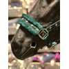 Equipride Horse Print Faux Lined Nylon Headcollars with Matching Lead