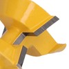 2Pcs Tongue Groove Router Bit 120° with Edge Banding Woodworking