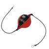 Double End Punching Ball with Adjustable Cord Inflator PU Leather
