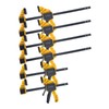 SUNBABA 6 Pack Clamps for Woodworking 12”(4)&6”(2) Light Duty One-Handed