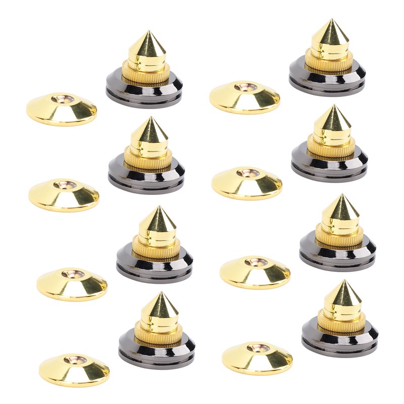 Speaker Spike Pad Kit Wide Application Shock Absorbing Zinc Alloy
