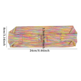 Sports Headband, Sweat Wicking Hair Bands for Women Non Slip Moisture Wicking Workout Head Band Stretchy Sweatband for Sports Yoga Running Fitness Cycling A7YDSFD