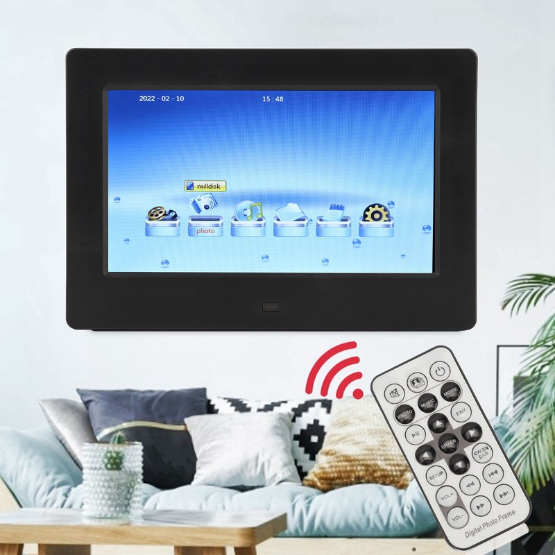 7 Inch Digital Photo Frame Multifunction Video Picture Playback Music