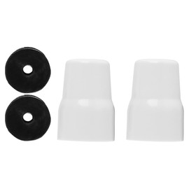 Laroal Universal Radiator Valve Caps Push-Fit White Plastic Radiator Cap
