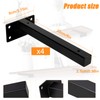 HTRTRR 4 Pcs Floating Shelf Brackets 8 inch – Heavy