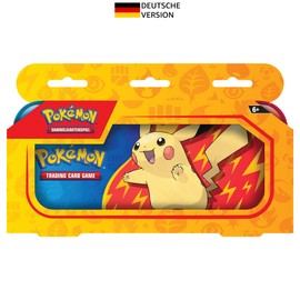 Pokémon-Sammelkartenspiel: Stifteetui für den Schulanfang – Pikachu (1 Tin-Box & 2 Boosterpacks)