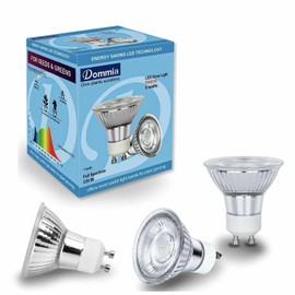 DOMMIA Grow Light, GU10 Full Spectrum Grow Light Bulb, 5W 110V PAR16 LED Plant Light Bulb for Indoor Plants, Neutral White 4000K, 3-Count