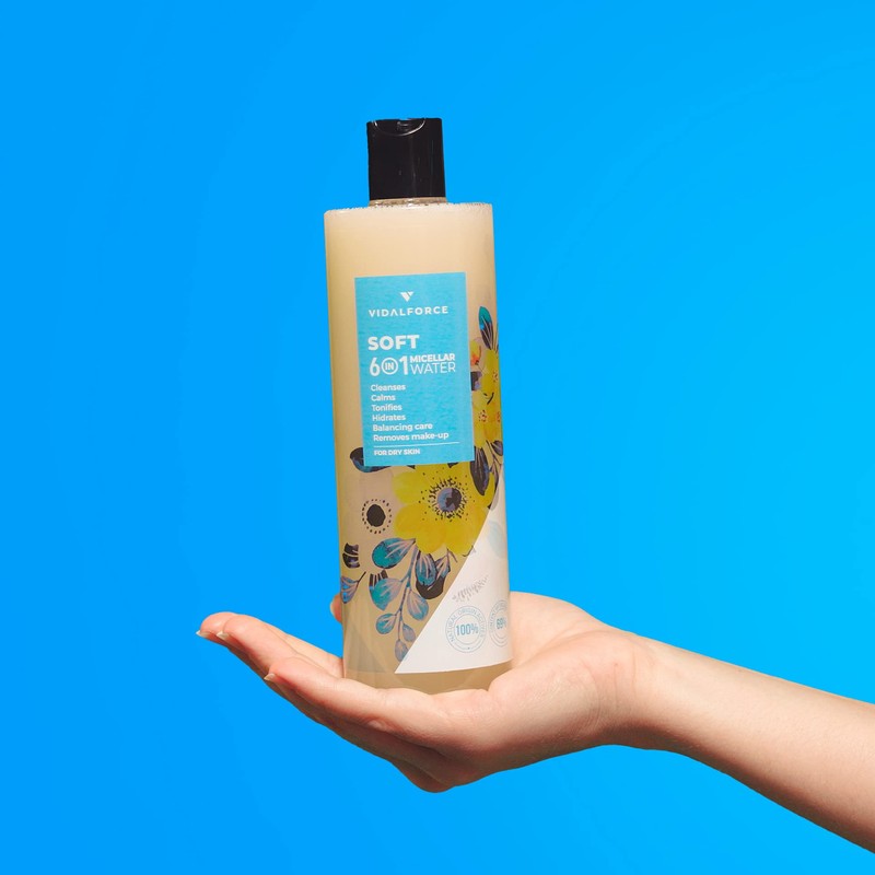 Soft Micellar Organic Micellar Water 6 in 1 I Dry