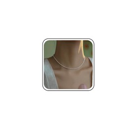 Cybche Vintage Pearl Necklace Choker Pearl Necklace White Tiny Pearl Collar Necklace Pearl Choker Necklace Pearl Wedding Necklace Jewellery for Women, Zinc, No Gemstone