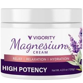 Crema de magnesio para dormir: loción de magnesio para calambres en las piernas, magnesio calmante con lavanda, vitamina E y manteca de karité, segura para niños y embarazadas, 4,06 oz